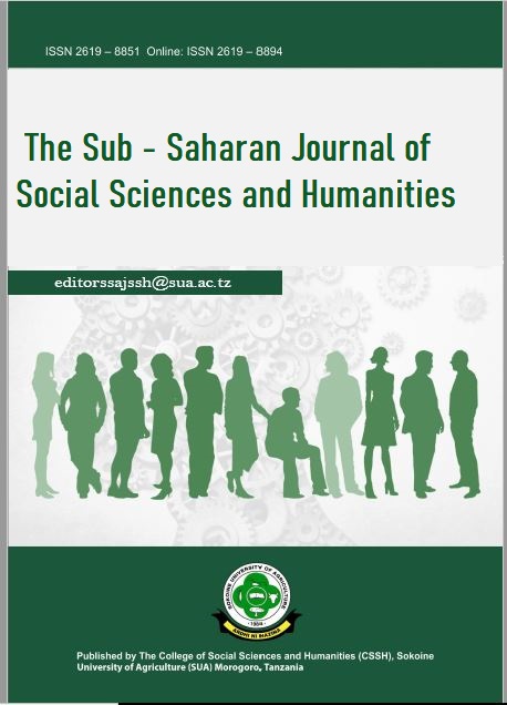 					View Vol. 1 No. 1 (2025): The Sub Saharan Journal of Social Sciences and Humanities
				